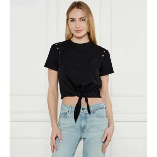 GUESS T-shirt Cropped Fit - Koszulki i topy damskie - miniaturka - grafika 1