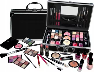 2K 2K Fabulous Beauty Train Case Black zestaw Paletka do makijażu dla kobiet - Palety i zestawy do makijażu - miniaturka - grafika 1