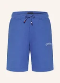 Spodenki damskie - Tommy Hilfiger Szorty Dresowe blau - miniaturka - grafika 1