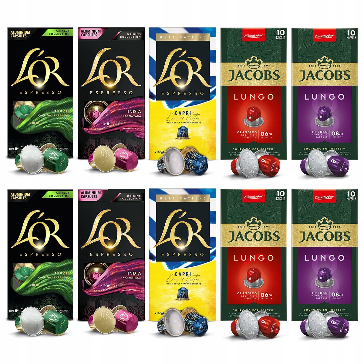 Kapsułki Jacobs L'or do Nespresso(r)* mix z Capri 100 szt.