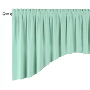 Lambrekin Łuk, Miętowy, 250 × 75+5 Cm Grzywka, Happiness - Firany - miniaturka - grafika 1