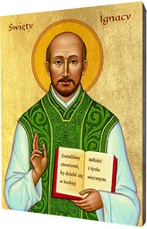 Ikona świętego Ignacego Loyoli - Ikony i obrazy sakralne Ikona świętego Ignacego Loyoli - Ikony i obrazy sakralne - miniaturka - grafika 1
