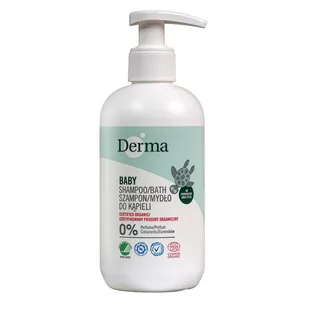 Derma Derma 250ml Gel/Shampoo Płyn do kąpieli 250ml - Kosmetyki kąpielowe dla dzieci - miniaturka - grafika 1
