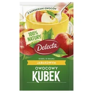 Kisiel - Delecta OWOCOWY KUBEK KISIEL SM ZIELONE JAŁBUSZKO 30G 20939 - miniaturka - grafika 1