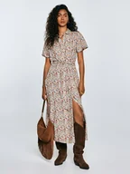 Sukienki - BIG STAR Sukienka w kolorze kremowym - miniaturka - grafika 1