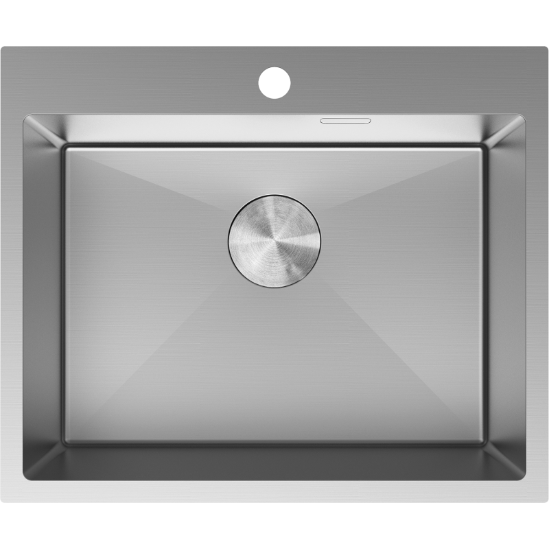 Mexen Solix zlewozmywak stalowy 1-komorowy 600 x 500 mm, inox - 6408601000-01