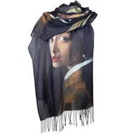 Apaszki i szaliki damskie - Oryginalny długi piękny szal OBRAZY - miniaturka - grafika 1