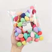 Gąbeczki do makijażu - TEMU 60-pack Eggs Wkładki do makijażu, idealne do podkładu, kremów i pudrów, wielokolorowe wkładki kosmetyczne, bez lateksu, dwufunkcyjne do sucho i - miniaturka - grafika 1