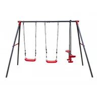 Place zabaw - Metalowy plac zabaw Mila 4iQ Group czerwona - miniaturka - grafika 1