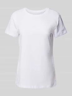 T-shirt z nadrukiem z logo - Koszulki i topy damskie - miniaturka - grafika 1