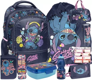 9 ELEM. PLECAK TORNISTER SZKOLNY KLASY 1-3 DLA DZIEWCZYNKI STITCH STICH - Plecaki szkolne i tornistry - miniaturka - grafika 1