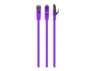 Gembird Patchcord ekranowany FTP kat.6e osłonka zalewana 0.25M fioletowy PP6-0. (PP6-0.25M/V) - Patchcordy - miniaturka - grafika 5