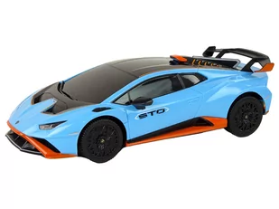 Auto R/C Lamborghini Huracan 1:24 Rastar Niebieskie - Samochody i pojazdy dla dzieci - miniaturka - grafika 2