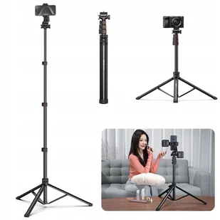 Statyw 1.6m Kijek Selfie 1/4 Uchwyt Na Telefon Pilot Bluetooth / Ulanzi Tb64z - Selfie stick - miniaturka - grafika 1