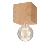 Oprawy, klosze i abażury - Plafon 32 cm dąb E27 Lamkur - miniaturka - grafika 1