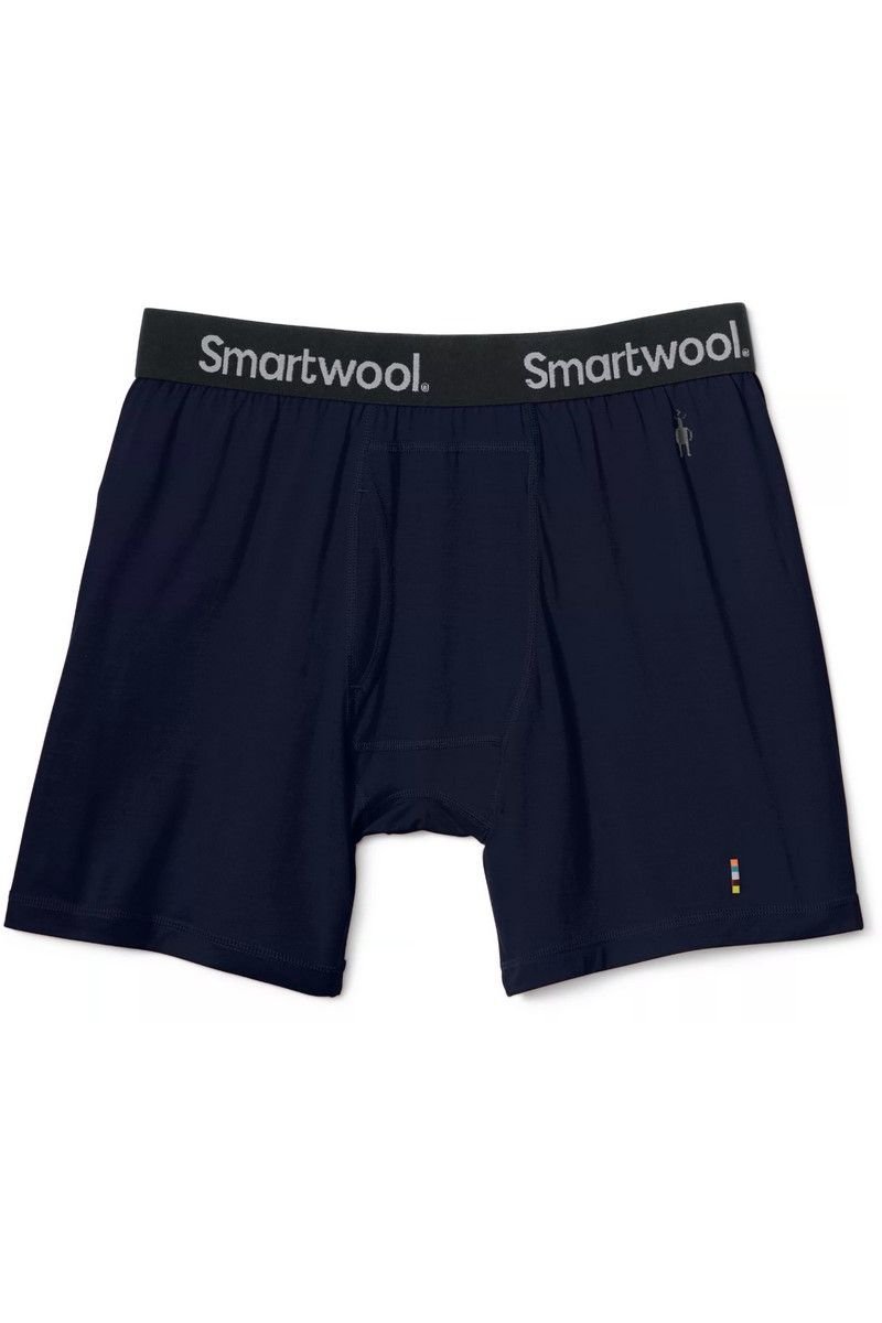 Smartwool Bokserki termoaktywne męskie Merino Boxer Brief niebieskie XXL
