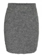 Spódnice - NOISY MAY SZARA KLASYCZNA SPÓDNICA OŁÓWKOWA Z WEŁNĄ M XQA - miniaturka - grafika 1