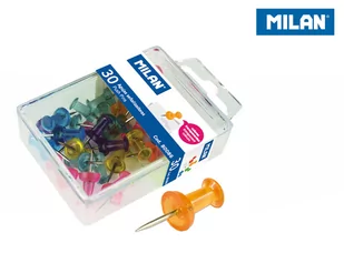 MILAN Kołki różnokolorowe 30 sztuk - Przybory szkolne - miniaturka - grafika 1