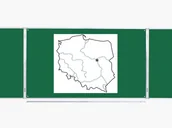Tablice i flipcharty - Nakładka magnetyczna - mapa Polski - miniaturka - grafika 1