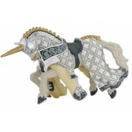 Figurki dla dzieci - Papo Koń Mistrza broni z czubem jednorożca - miniaturka - grafika 1