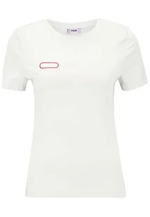 FILA Damska koszulka z tabliczką, jasna biel, L, Bright White, L - Koszulki i topy damskie - miniaturka - grafika 1