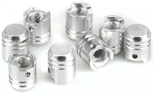 SET 4 TAPPI COPRI VALVOLA CON ANELLO - SILVER - Akcesoria motocyklowe - miniaturka - grafika 1