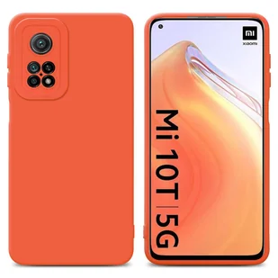 Pokrowiec Etui Do Xiaomi Mi 10T / Mi 10T PRO w FLUID POMARAŃCZA TPU Silikonowe Obudowa Ochronny Case Cover Cadorabo - Etui i futerały do telefonów - miniaturka - grafika 1