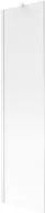 Parawany nawannowe - Mexen Next parawan nawannowy 1-skrzydłowy 50 x 150 cm, prążki, biały - 895-050-000-00-09-20 - miniaturka - grafika 1