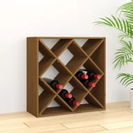 Kredensy - Szafka na wino, miodowy brąz, 62x25x62 cm, drewno sosnowe - miniaturka - grafika 1