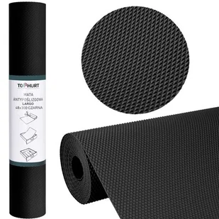 Mata antypoślizgowa GOCKOWIAK Largo 48 x 300 cm Czarny - Obrusy i serwetki - miniaturka - grafika 1