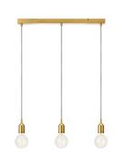 Lampy sufitowe - Markslojd lampa wisząca Bronx 3L 3xE27 linia brąz 108097 - miniaturka - grafika 1