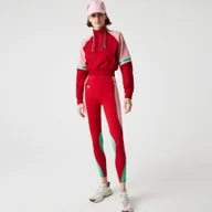 Spodnie damskie - Lacoste Damskie Legginsy kolorowe SPORT z efektem dzianiny - miniaturka - grafika 1