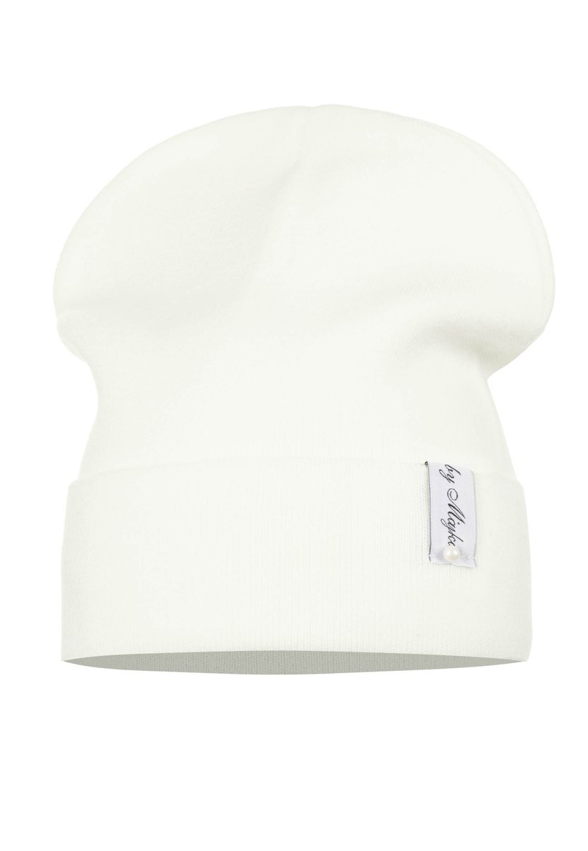 Czapka Damska Zimowa Jesienna Ciepła Zimę Wywijana Polska Marka Ecru