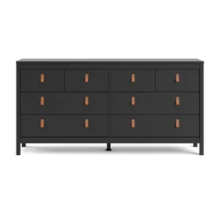 Czarna komoda Tvilum Madrid, 159 x 80 cm - Komody - miniaturka - grafika 1