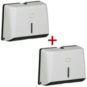 Dozowniki papieru i mydła dla firm - B2B Partner Podajnik ręczników papierowych, biały, 275 x 200 x 100 mm - miniaturka - grafika 1