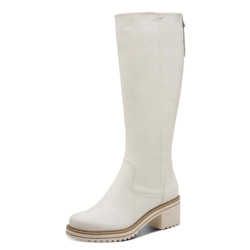 Marco Tozzi Damskie 2-25604-45 modne kozaki, kość słoniowa, 39 EU, kość słoniowa, 39 EU