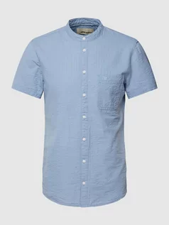 Koszule męskie - Koszula casualowa z czystej bawełny z efektem marszczenia - grafika 1