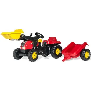 Rolly Toys Traktor KID z łyżką i przyczepą 023127 - Jeździki dla dzieci - miniaturka - grafika 1