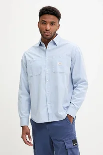 Guess Jeans koszula bawełniana męska kolor niebieski regular z kołnierzykiem klasycznym M4YH37 WGCF1 - Koszule męskie - miniaturka - grafika 1