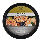 Formy do ciast - Blacha do pizzy dziurkowana Black 33 cm non stick - miniaturka - grafika 1