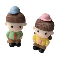 Figurki dla dzieci - Figurki Dziewczynka i chłopiec ze Szkocji - miniaturka - grafika 1