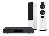 Zestawy stereo - NAD C 328 (czarny) + Tesi 5 (biały) - miniaturka - grafika 1