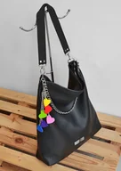 Torebki damskie - Skórzany worek na ramię - miniaturka - grafika 1