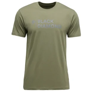 Koszulka męska Black Diamond M Mini Stacked Ss Tee Rozmiar: M / Kolor: zielony - Koszulki sportowe męskie - miniaturka - grafika 1