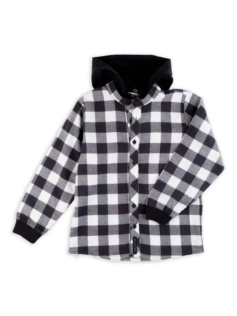 Chłopięca bluza w kratę czarna BellyButton r.116