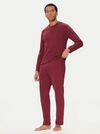 Piżamy męskie - United Colors Of Benetton Piżama 3VD04P02W Bordowy Regular Fit - miniaturka - grafika 1