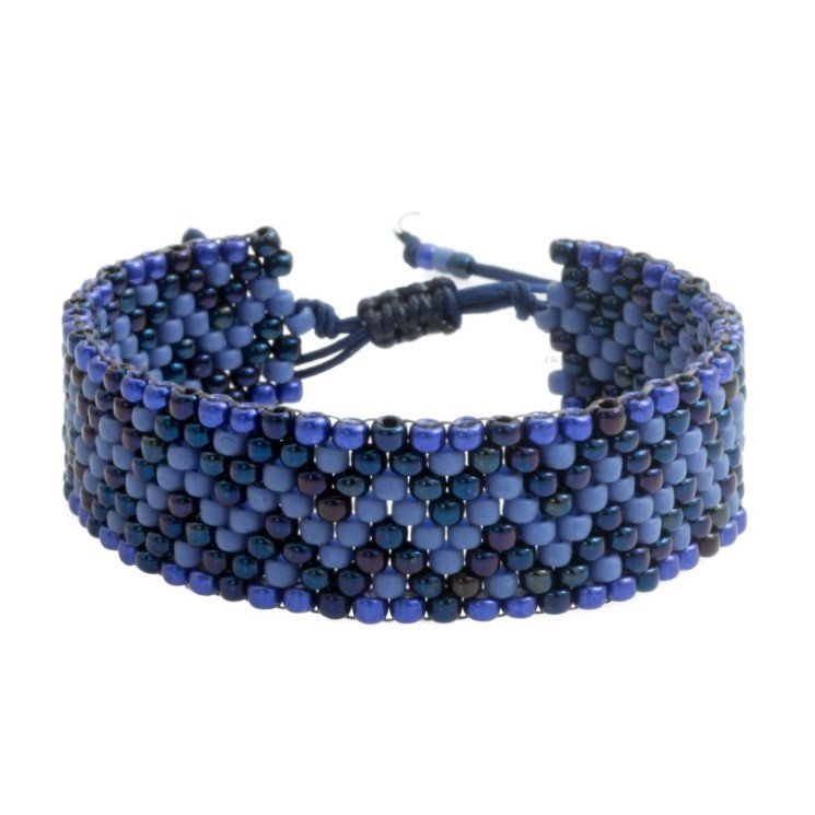 Bransoletka beading regulowana etno boho peyote / JG. Projekt