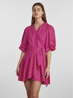 Sukienki - YAS Sukienka codzienna 26029985 Fioletowy Regular Fit - miniaturka - grafika 1