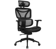 Fotele gamingowe - Ergonomiczny fotel biurowy LEVANO czarny - miniaturka - grafika 1