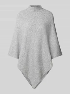 Ponczo o kroju regular fit z efektem dzianiny model ‘FORTUNA’ - Swetry damskie - miniaturka - grafika 1